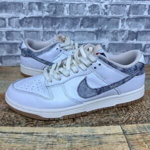 New, Nike Dunk Low Washed Denim White Blue Retro FN6881-100 Mens Size 10.5